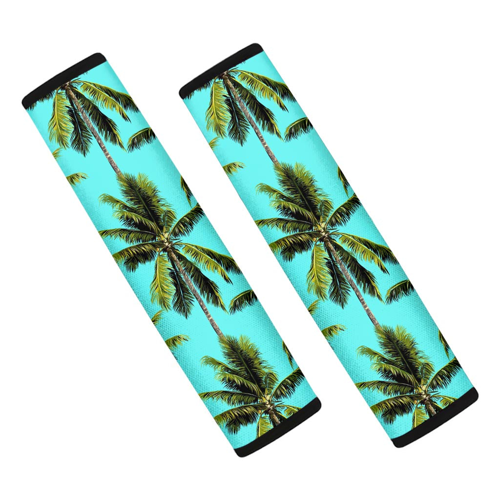 Tropical Palm Tree Pattern Print Car Seat Belt Covers