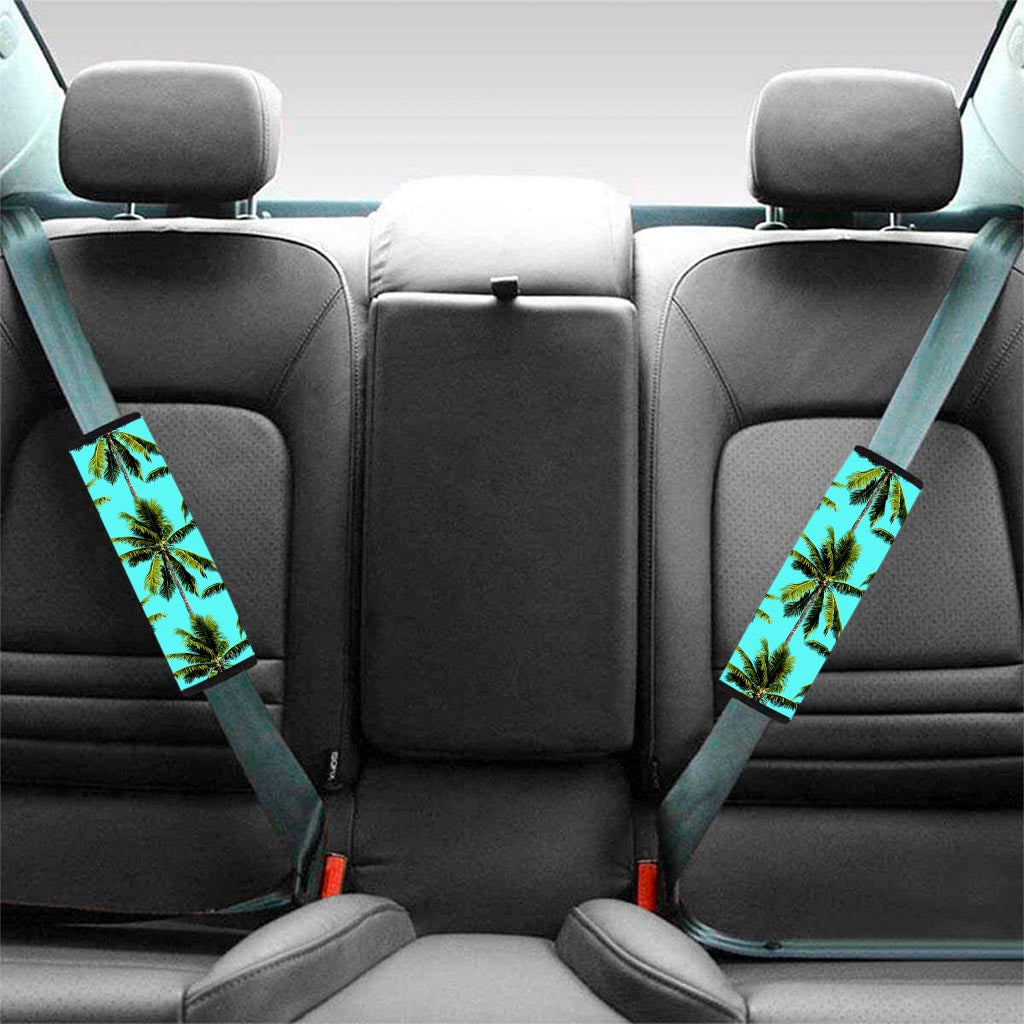 Tropical Palm Tree Pattern Print Car Seat Belt Covers