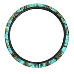 Tropical Palm Tree Pattern Print Car Steering Wheel Cover