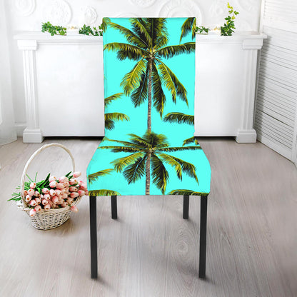 Tropical Palm Tree Pattern Print Dining Chair Slipcover