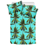 Tropical Palm Tree Pattern Print Duvet Cover Bedding Set