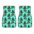 Tropical Palm Tree Pattern Print Front Car Floor Mats