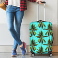 Tropical Palm Tree Pattern Print Luggage Cover