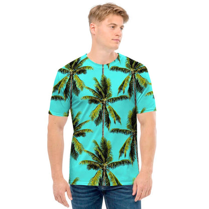 Tropical Palm Tree Pattern Print Men's T-Shirt