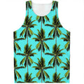 Tropical Palm Tree Pattern Print Men's Tank Top