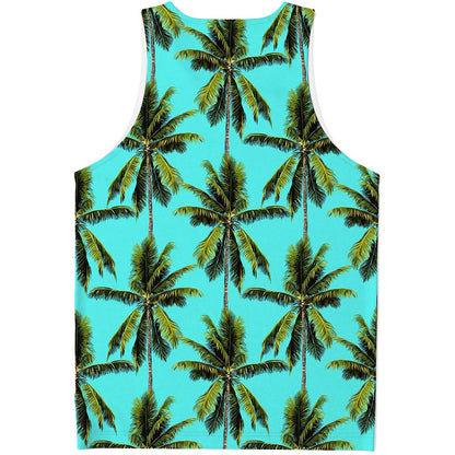 Tropical Palm Tree Pattern Print Men's Tank Top