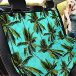 Tropical Palm Tree Pattern Print Pet Car Back Seat Cover