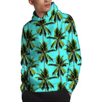 Tropical Palm Tree Pattern Print Pullover Hoodie