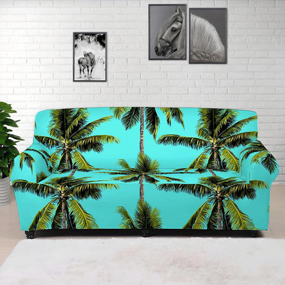 Tropical Palm Tree Pattern Print Sofa Cover
