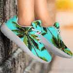 Tropical Palm Tree Pattern Print Sport Shoes GearFrost