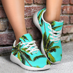 Tropical Palm Tree Pattern Print Sport Shoes GearFrost