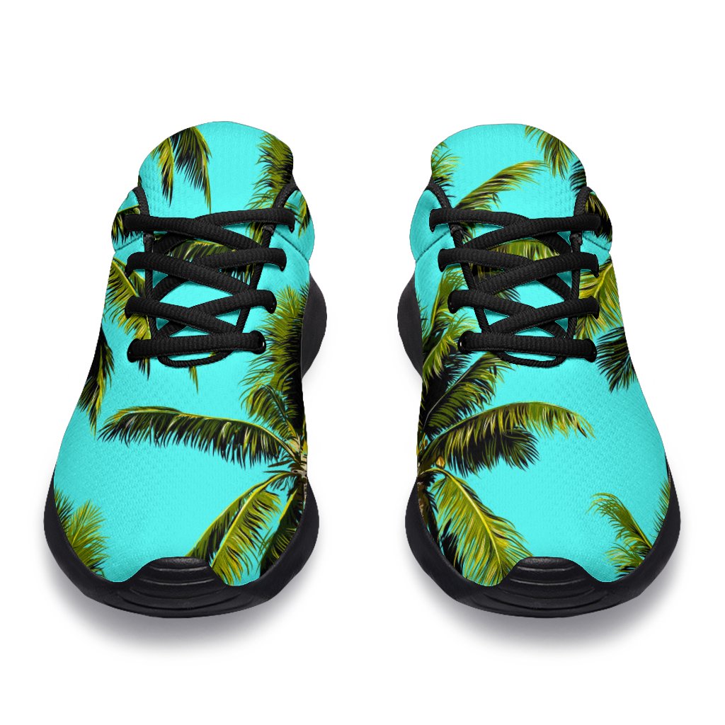 Tropical Palm Tree Pattern Print Sport Shoes GearFrost