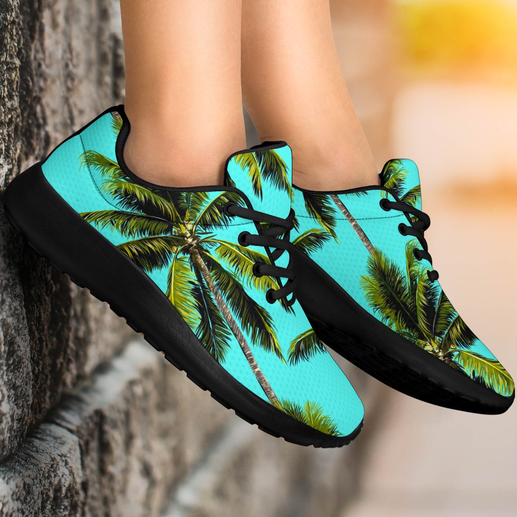 Tropical Palm Tree Pattern Print Sport Shoes GearFrost