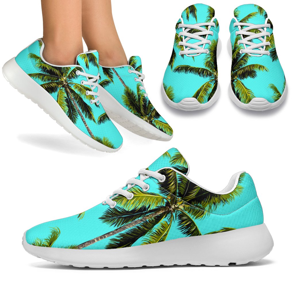 Tropical Palm Tree Pattern Print Sport Shoes GearFrost