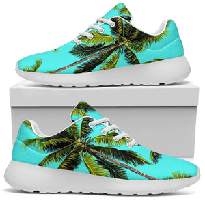 Tropical Palm Tree Pattern Print Sport Shoes GearFrost