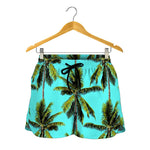 Tropical Palm Tree Pattern Print Women's Shorts