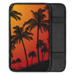 Tropical Palm Tree Sunset Print Car Center Console Cover