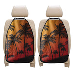 Tropical Palm Tree Sunset Print Car Seat Organizers