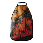 Tropical Palm Tree Sunset Print Car Seat Organizers