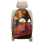 Tropical Palm Tree Sunset Print Car Seat Organizers