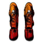 Tropical Palm Tree Sunset Print Muay Thai Shin Guard
