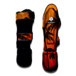 Tropical Palm Tree Sunset Print Muay Thai Shin Guard