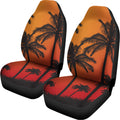 Tropical Palm Tree Sunset Print Universal Fit Car Seat Covers