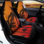 Tropical Palm Tree Sunset Print Universal Fit Car Seat Covers