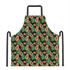 Tropical Papaya Pattern Print Apron