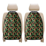 Tropical Papaya Pattern Print Car Seat Organizers