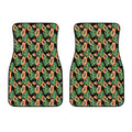 Tropical Papaya Pattern Print Front Car Floor Mats