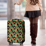 Tropical Papaya Pattern Print Luggage Cover