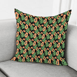 Tropical Papaya Pattern Print Pillow Cover