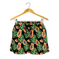Tropical Papaya Pattern Print Women's Shorts