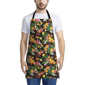 Tropical Paradise Fruits Pattern Print Apron