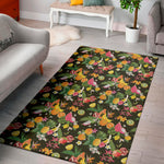 Tropical Paradise Fruits Pattern Print Area Rug