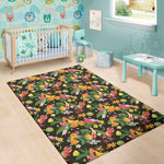 Tropical Paradise Fruits Pattern Print Area Rug