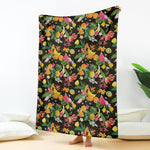 Tropical Paradise Fruits Pattern Print Blanket