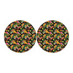Tropical Paradise Fruits Pattern Print Car Coasters