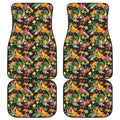 Tropical Paradise Fruits Pattern Print Front and Back Car Floor Mats