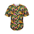 Tropical Paradise Fruits Pattern Print Men's Baseball Jersey