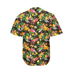 Tropical Paradise Fruits Pattern Print Men's Baseball Jersey