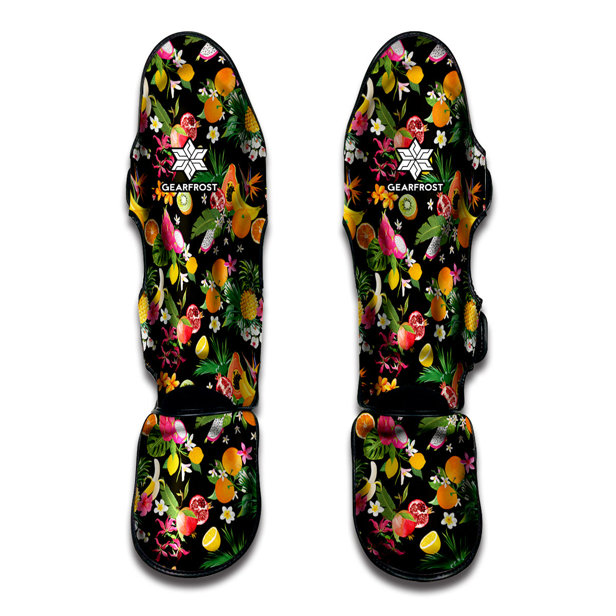Tropical Paradise Fruits Pattern Print Muay Thai Shin Guard