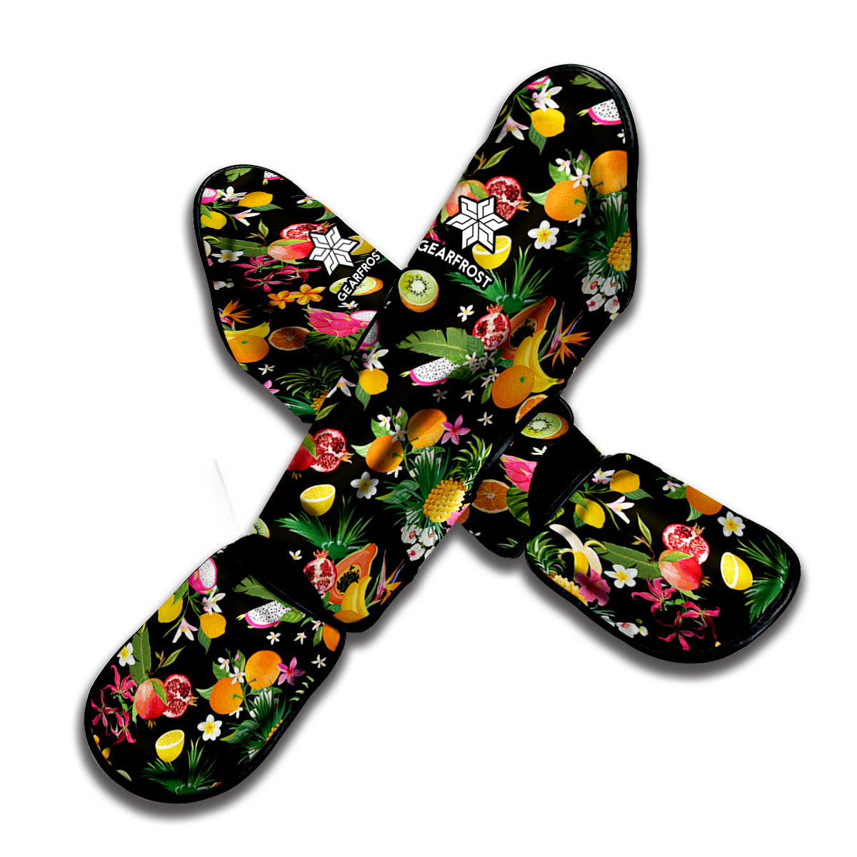 Tropical Paradise Fruits Pattern Print Muay Thai Shin Guard