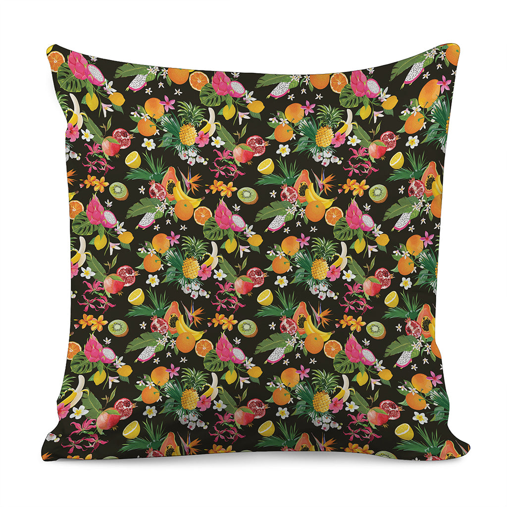 Tropical Paradise Fruits Pattern Print Pillow Cover