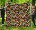 Tropical Paradise Fruits Pattern Print Quilt
