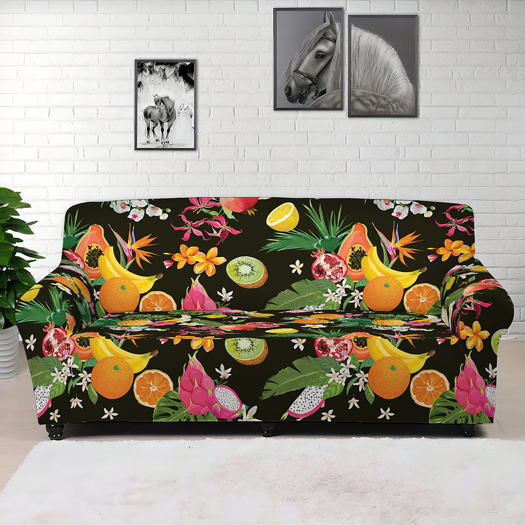 Tropical Paradise Fruits Pattern Print Sofa Cover