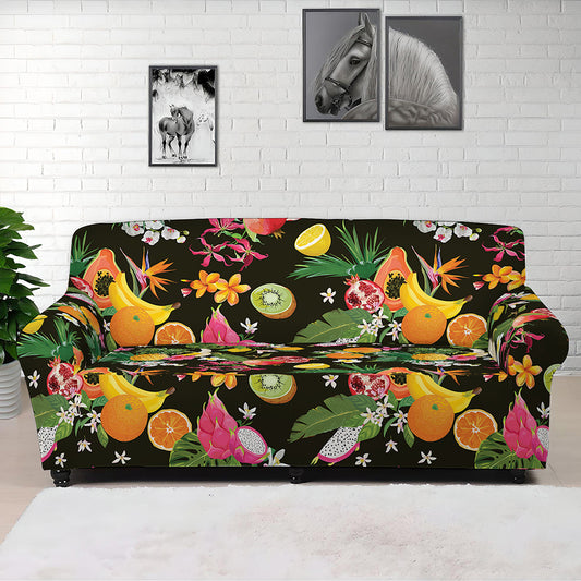 Tropical Paradise Fruits Pattern Print Sofa Cover