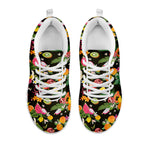 Tropical Paradise Fruits Pattern Print White Sneakers