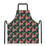 Tropical Parrot Pattern Print Apron